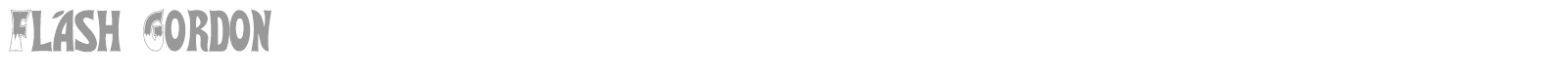 Flash Gordon font preview